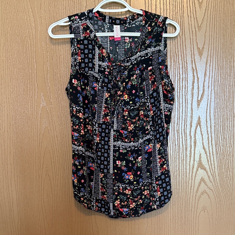 No Boundaries Multicolor Floral Tank Top